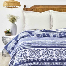 Плед Karaca Home-Colmar indigo індиго 180 * 220 євро