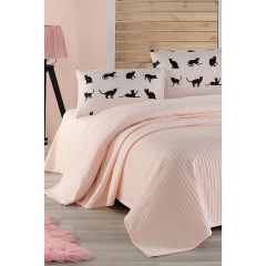 Постельное белье Eponj Home Paint Pike - Cats pudra евро