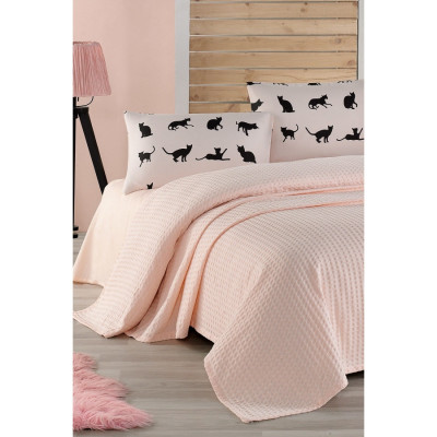 Постельное белье Eponj Home Paint Pike - Cats pudra евро