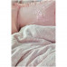 Постельное белье Karaca Home - Miracle blush розовый pike jacquard 200*220 евро