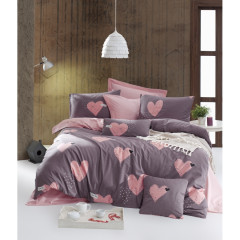 Постельное белье Lotus Home Perfect Ranforce - Hearts евро