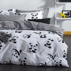 Постельное белье Eponj Home B&nbsp;W - Panda ранфорс евро