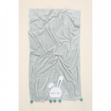 Дитячий плед Irya-Bunny mint ментоловий 75*120