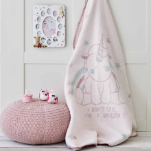 Детский плед в кроватку Karaca Home - Unicorn 100*120