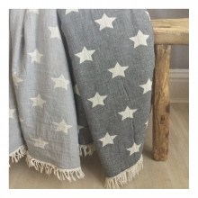 Плед-накидка Barine - Wool Star Throw Grey сірий 135*170