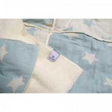 Плед микроплюш Barine - Star Patchwork throw mint ментоловый 130*170