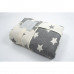 Плед микроплюш Barine - Star Patchwork throw black черный 130*170