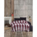 Плед Eponj Home - Ekose 180*220 Bordo-Gri бордовый-серый