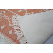 Плед микроплюш Barine - Kilim orange 130*170