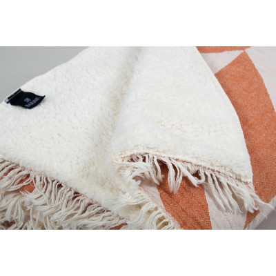 Плед микроплюш Barine - Fishbone Throw orange 125*170