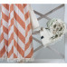 Плед микроплюш Barine - Fishbone Throw orange 125*170