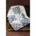 Плед микроплюш Barine - Star Patchwork throw black черный 130*170