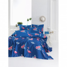 Покрывало пике Lotus Home Perfect - Flamingo голубой 160*235