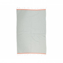 Полотенце Barine Pestemal - Basak 95*165 Light Grey-Orange серый-оранжевый