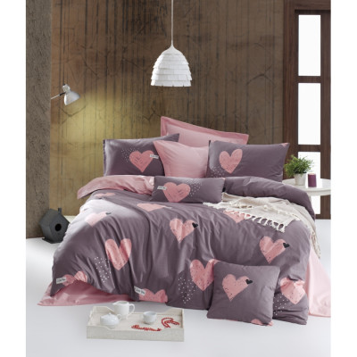 Постельное белье Lotus Home Perfect Ranforce - Hearts семейный